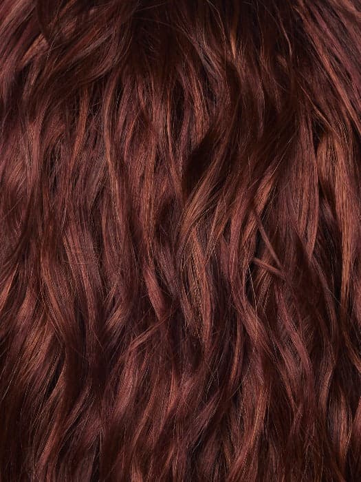 Cherry Merlot | Sumptuous red color with a medium descendant red base with cherry red highlights color swatch by Orchid