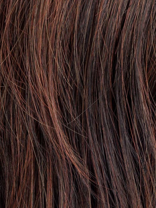 Dark Auburn Rooted color swatch by Ellen Wille