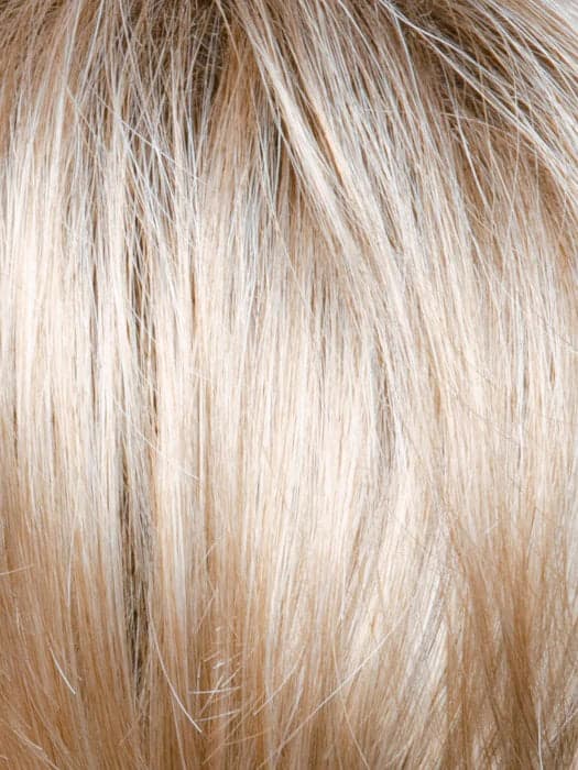 Sandy Mink | Ash Blonde blend with Light Brown and a Medium Brown Root color swatch by Orchid